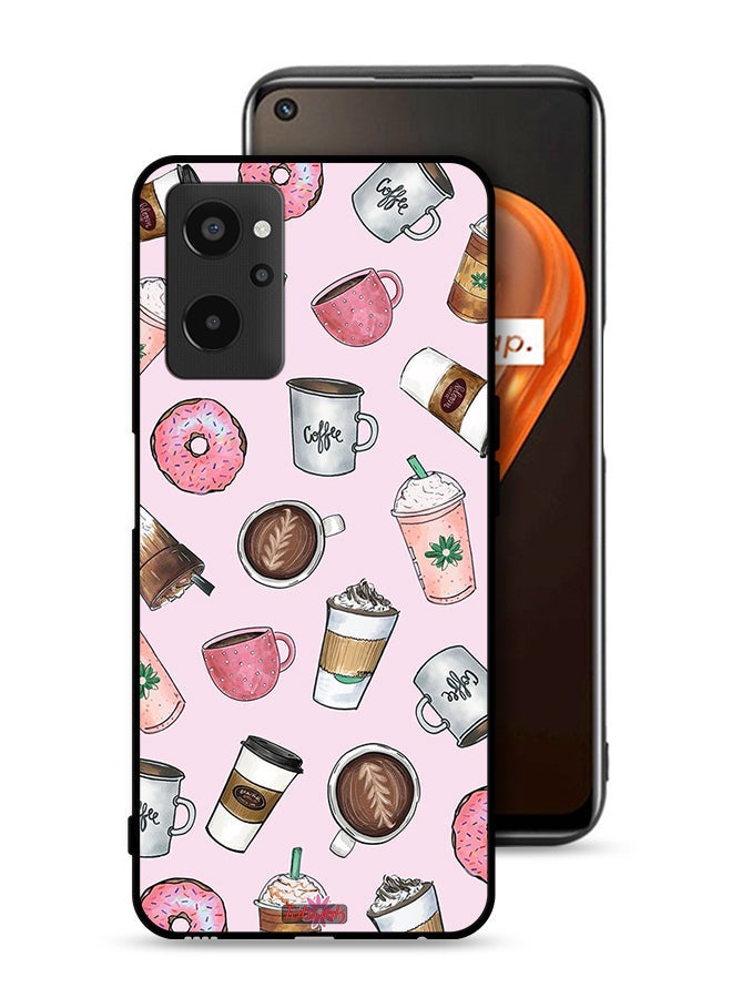 Tolwak Realme 9i 4G Protective Case Cover Coffee Lover Art - Image 1