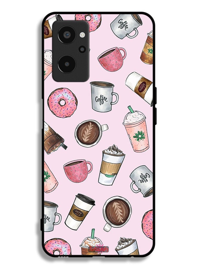 Tolwak Realme 9i 4G Protective Case Cover Coffee Lover Art - Image 2