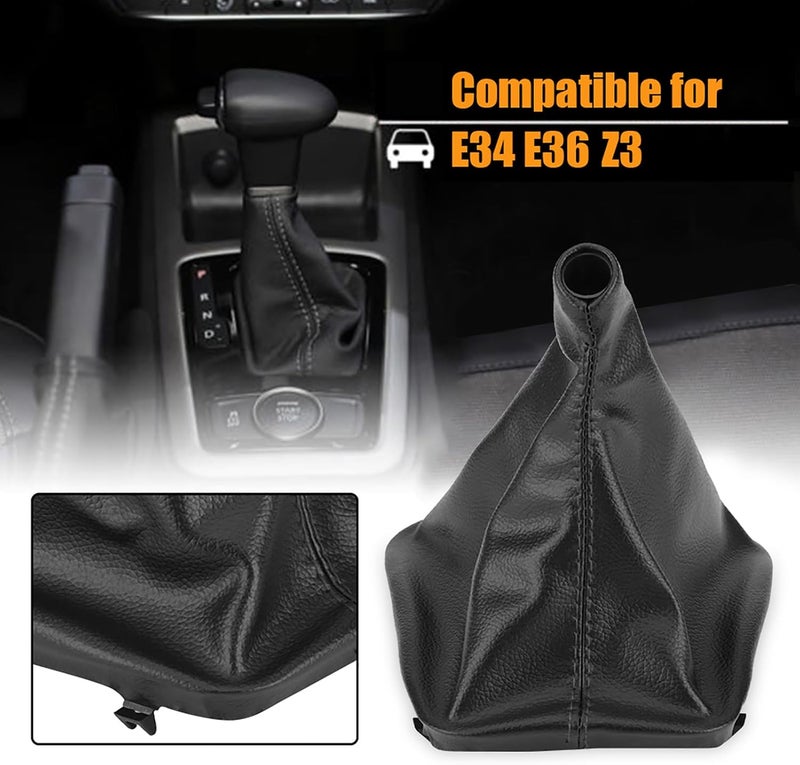 Klanata Leather Shifter Boot Cover for E34 E36 Z3 - Image 2