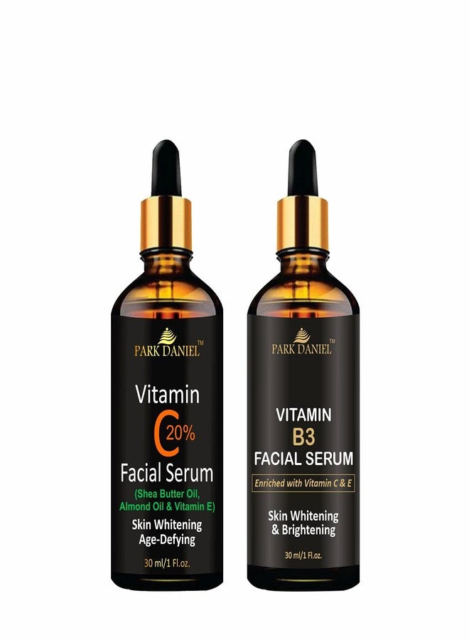 Park Daniel Premium Vitamin C Facial Serum & Vitamin B3 Facial Serum - For Skin Brightening Combo Pack of 2 Bottles of 30 ml(60 ml) - Image 2