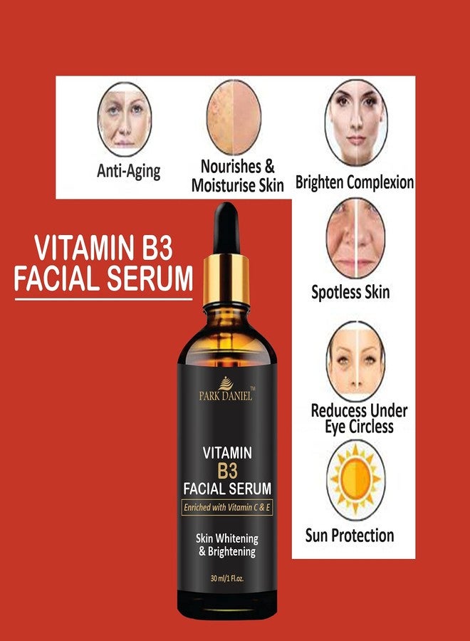 Park Daniel Premium Vitamin C Facial Serum & Vitamin B3 Facial Serum - For Skin Brightening Combo Pack of 2 Bottles of 30 ml(60 ml) - Image 5