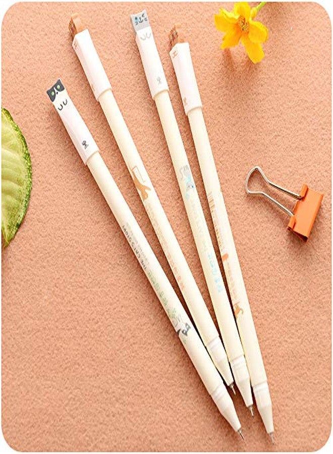 sencoo 12 pack Black Gel Ink Pens Cute Cat Pens 0.5 mm Kawaii Students Gift School Prize Boy and Girl Birthday Present Office Pens (Black) - Image 4