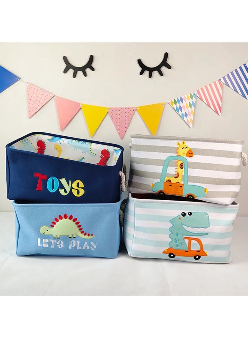 Foldable Steel Frame Clothes Storage Box with Handle for Organizing Underwear, Socks, Scarves, Stackable and Reusable Structure, School Luggage - Image 1