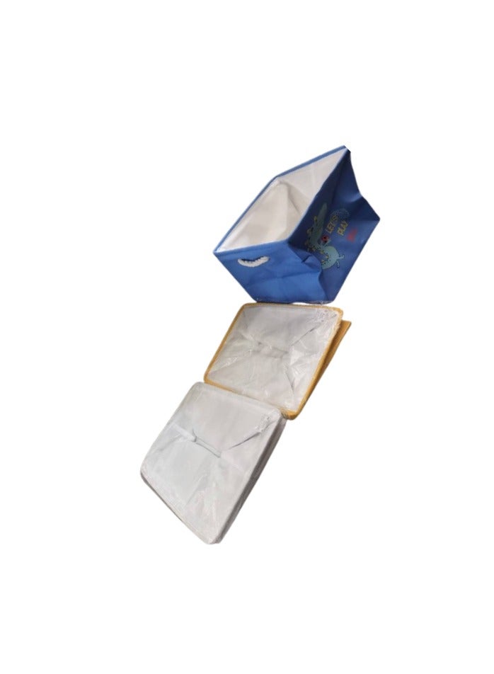 Foldable Steel Frame Clothes Storage Box with Handle for Organizing Underwear, Socks, Scarves, Stackable and Reusable Structure, School Luggage - Image 3