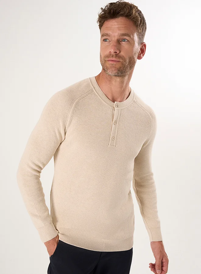 فيليكس هاردي Crew Neck Buttoned Pullover
