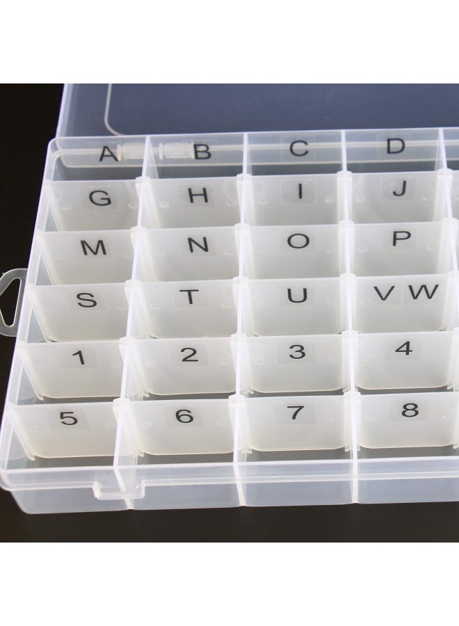Eddileung Plastic Organizer Container Box Letter Storage Case Adjustable Dividers 36 Compartments For Letter Board Letters With Stickers Pre Applied To Dividers Letter Labels Pre Applied - Image 5