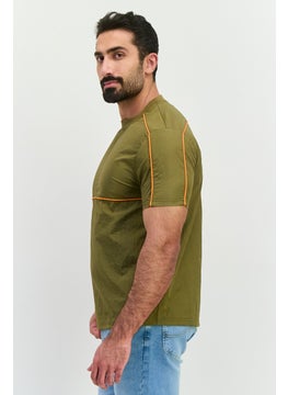 Asos Design Men Crew Neck Short Sleeve Plain T Shirt, Olive  - Image 2
