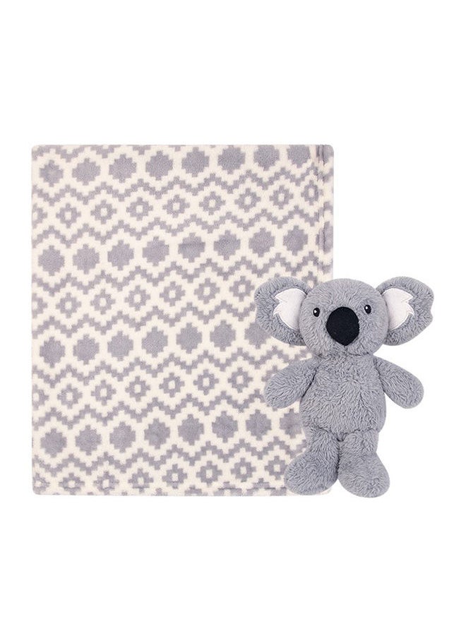 hudson baby Plush Blanket And Toy Snuggly Koala  - Image 1
