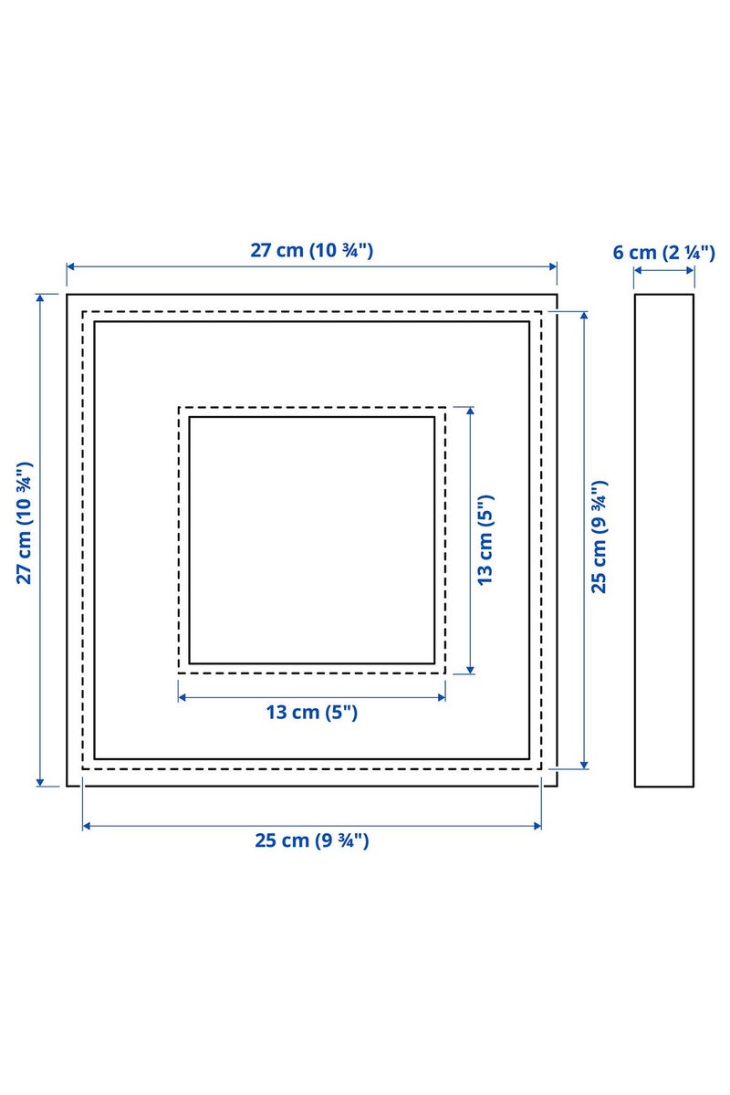 إطار، أبيض، 25 × 25 سم - Image 5