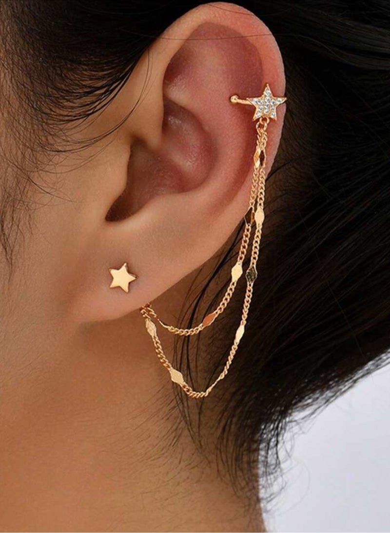 Casual collection Trendy Gold Plated Earrings For Women - Image 1