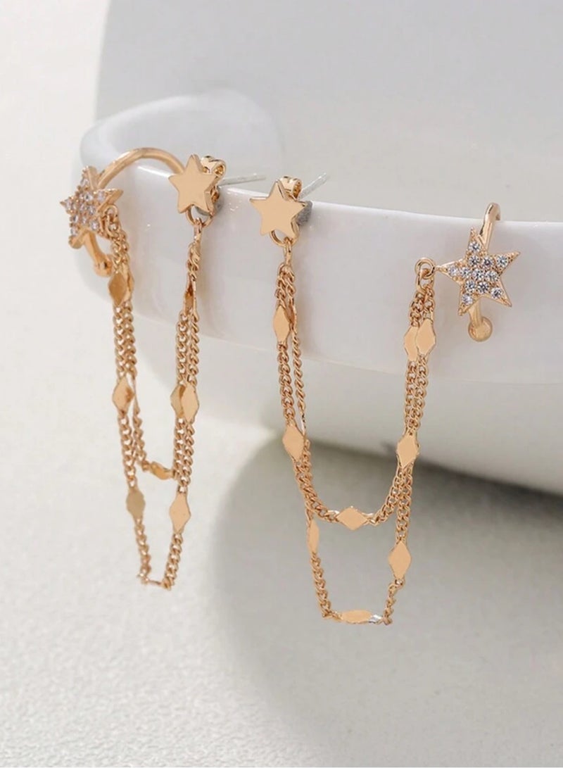 Casual collection Trendy Gold Plated Earrings For Women - Image 2