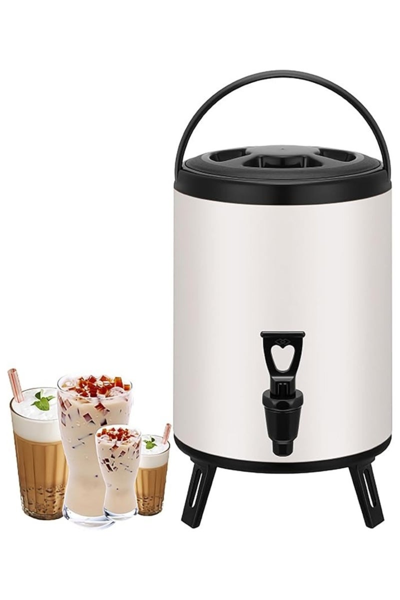Insulated Beverage Dispenser, Stainless Steel Hot and Cold Drink Dispenser with Spigot – Thermal Coffee Urn, Juice Water Milk Container for Party, Buffet, Catering & Home Use（10L） - Image 1