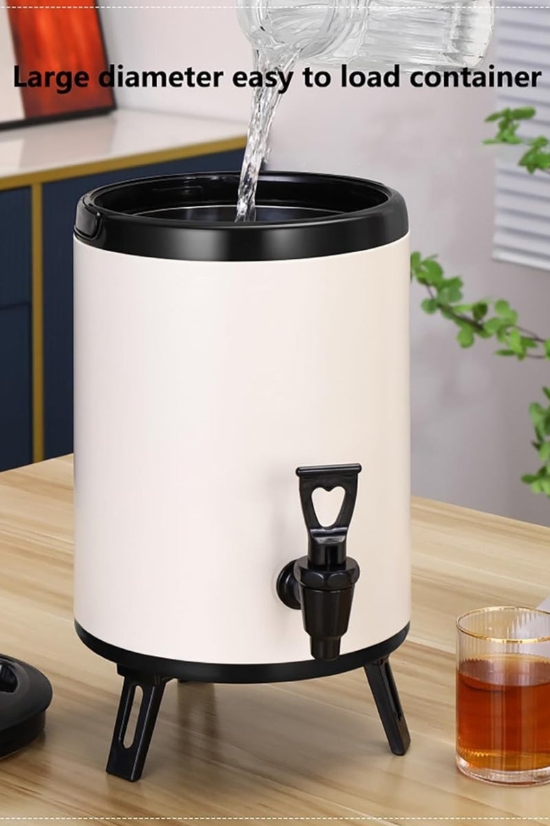 Insulated Beverage Dispenser, Stainless Steel Hot and Cold Drink Dispenser with Spigot – Thermal Coffee Urn, Juice Water Milk Container for Party, Buffet, Catering & Home Use（10L） - Image 2