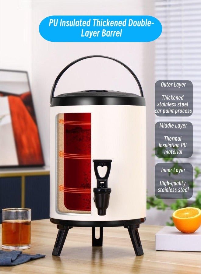 Insulated Beverage Dispenser, Stainless Steel Hot and Cold Drink Dispenser with Spigot – Thermal Coffee Urn, Juice Water Milk Container for Party, Buffet, Catering & Home Use（10L） - Image 4