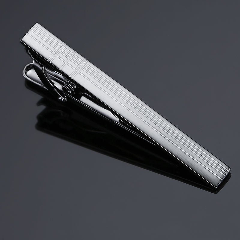 Glamour Jewelry High Quality Copper Sanding Rubber Pattern Batch Flower Tie Clip Fashion Business Men'S Tie Clip - Image 3
