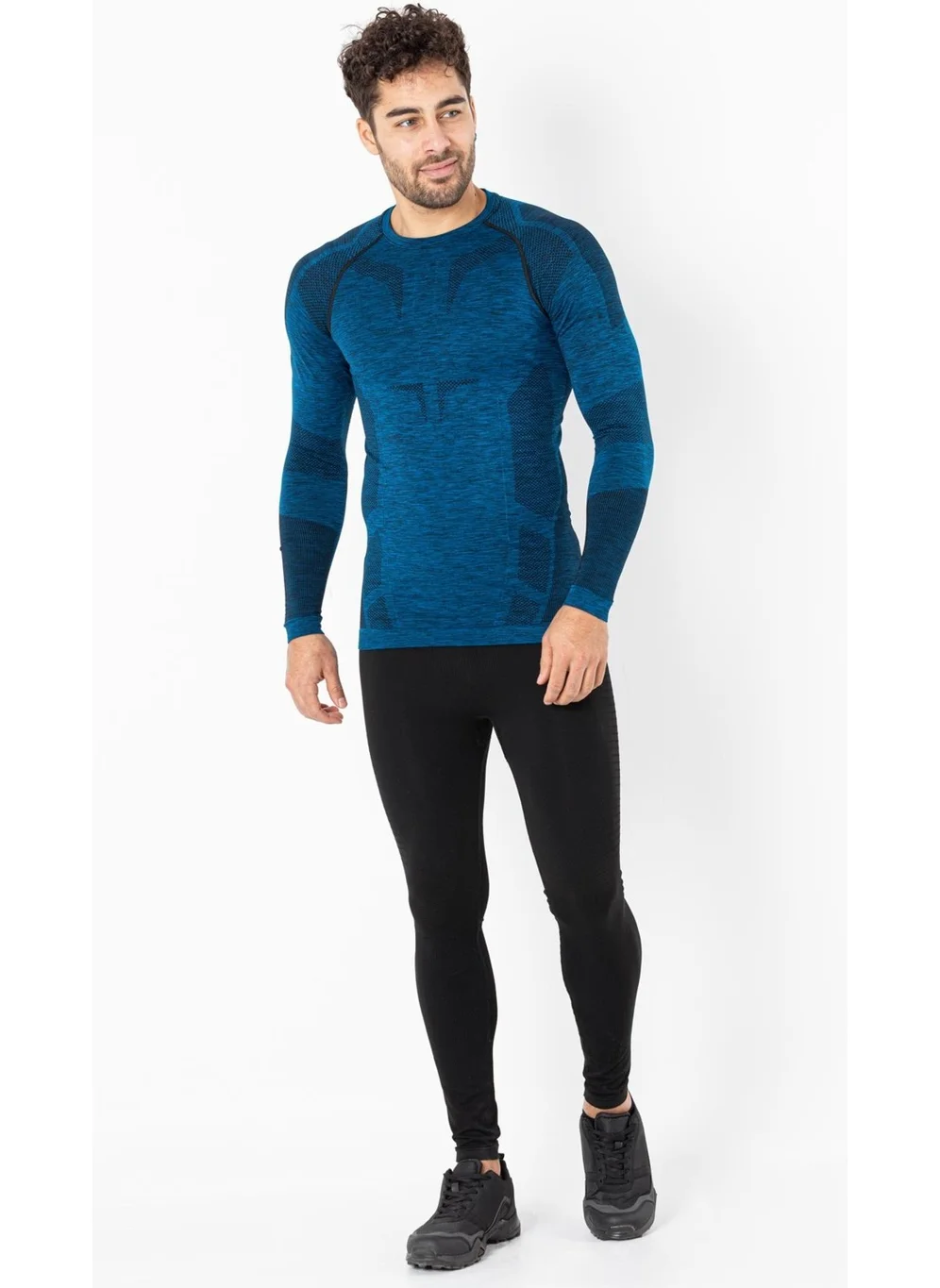 Miofit Men's Active Sportive Long Sleeve Seamless Sports T-Shirt