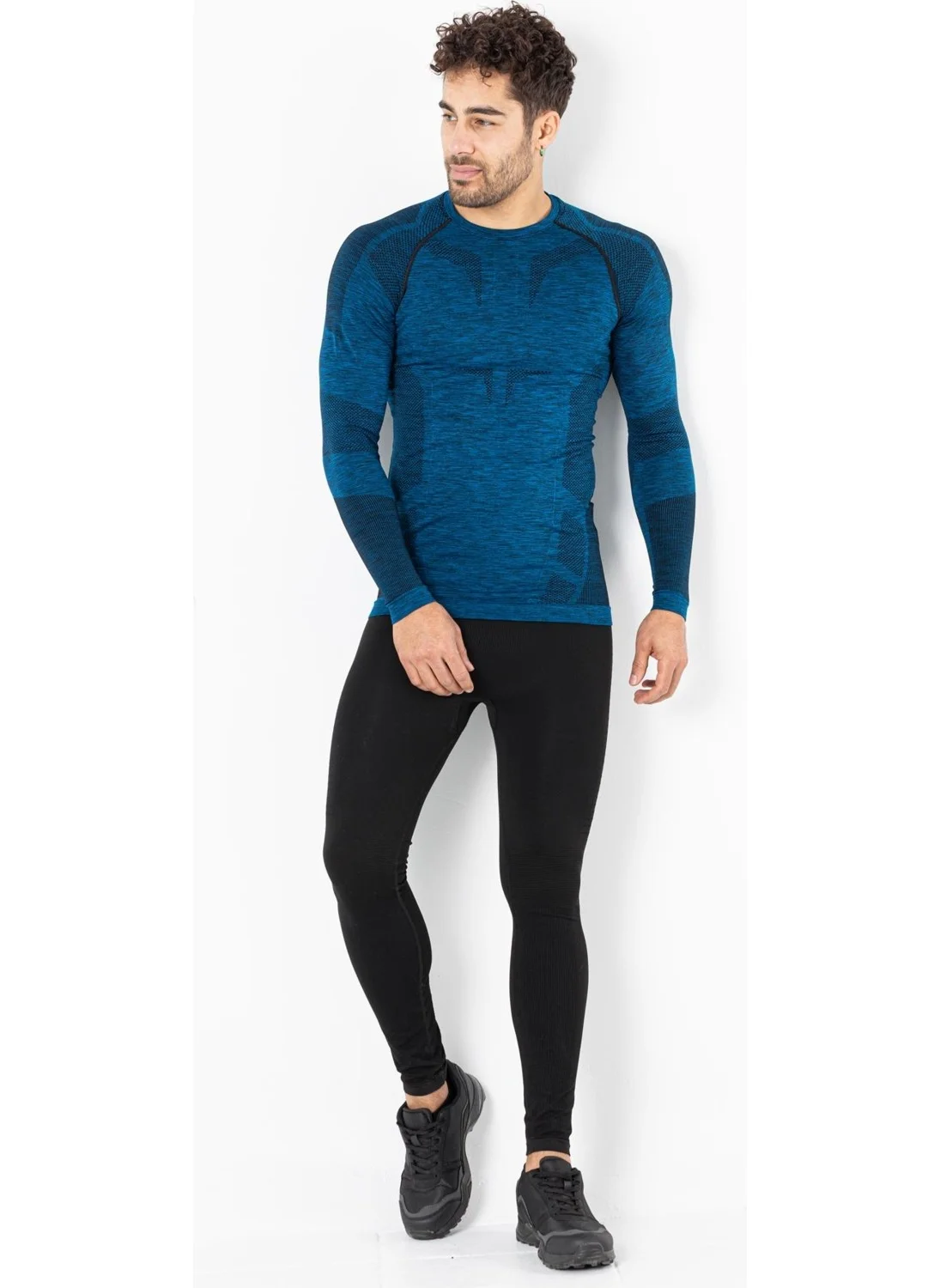 Miofit Men's Active Sportive Long Sleeve Seamless Sports T-Shirt