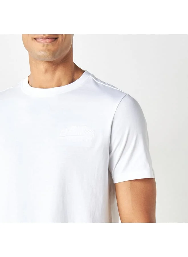 Ecko Unltd. Ecko Unltd Logo Embroidered Crew Neck T-shirt with Short Sleeves