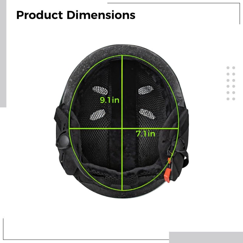 Black Safety Helmet with Earmuffs for Kayaking Skiing Water and Winter Sports - Image 5