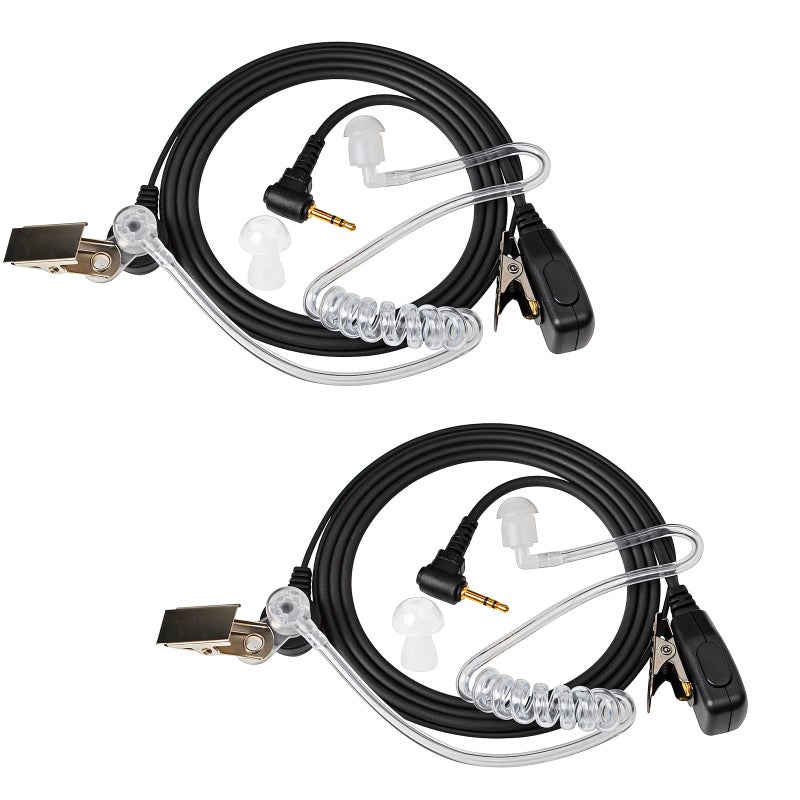 HYS 1 Wire Headset Acoustic Tube Earpiece for Motorola 2.5mm Talkabout Walkie Talkie MD200TPR MH230R MR350R MS350R MT350R MG160A MH230TPR (Pack of 2) - Image 3
