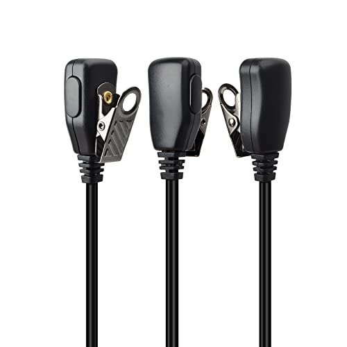 HYS 1 Wire Headset Acoustic Tube Earpiece for Motorola 2.5mm Talkabout Walkie Talkie MD200TPR MH230R MR350R MS350R MT350R MG160A MH230TPR (Pack of 2) - Image 2