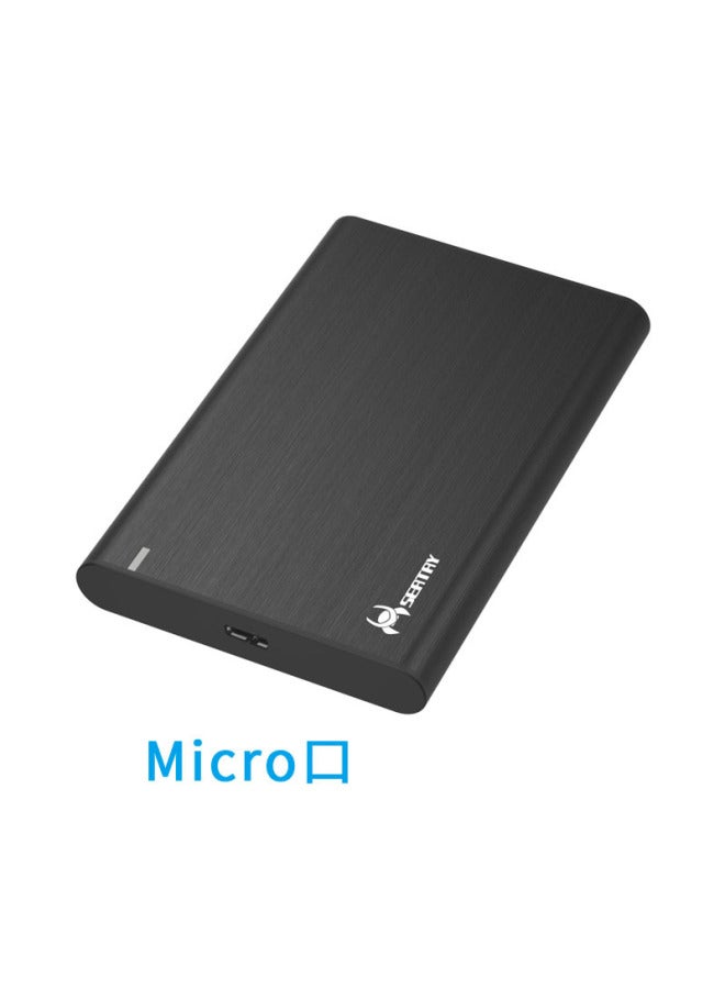 Shuolitai 2.5 Inch Mobile Hard Disk Box Screw-free Tool-free 3 Seconds To Disassemble The Hard Disk Box-Color:HD217FM Micro USB3.0 Black - Image 1