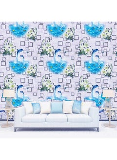 wolpin Wall Stickers DIY Wallpaper (45 x 500 cm) 3D Frames and Dolphins Flowers Self Adhesive Decals Kids Room Decoration, Dolphin Blue, 24.27 sq ft - pzsku/Z1BB3B9C1F2383375F322Z/45/_/1738305927/797738ea-537e-4b5c-b2ca-42ec450f1cd3