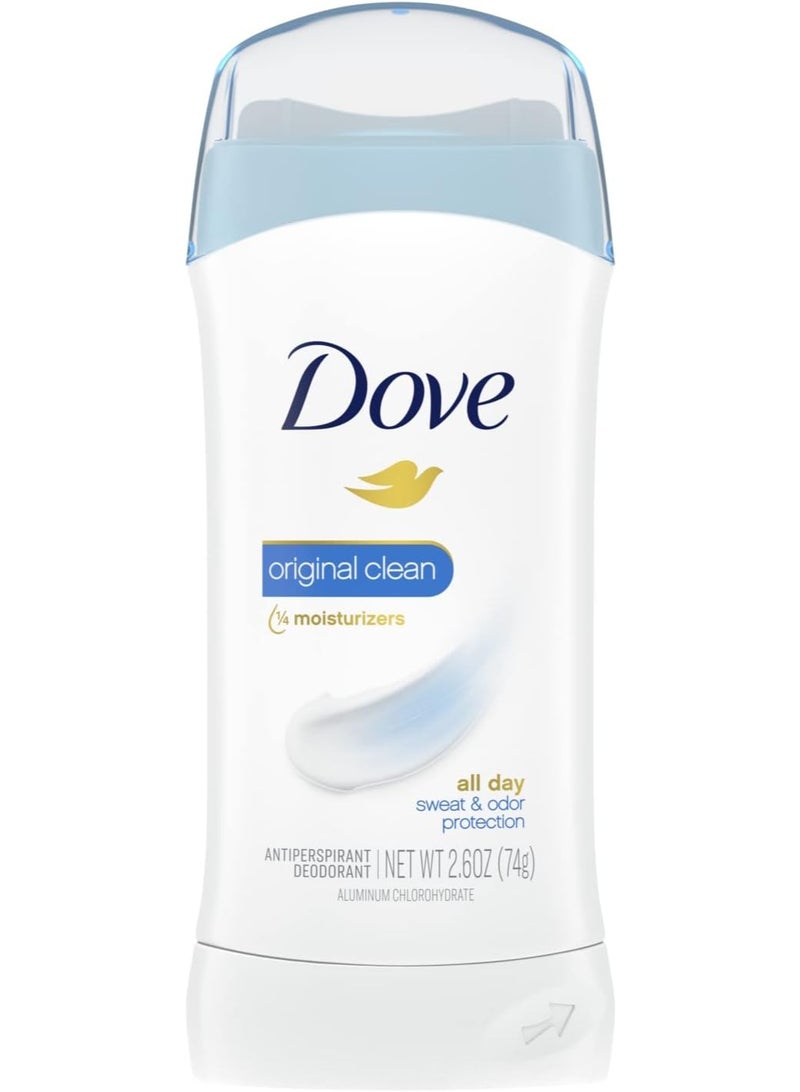 Dove Original Clean Invisible Solid Deodorant For Women, 74g