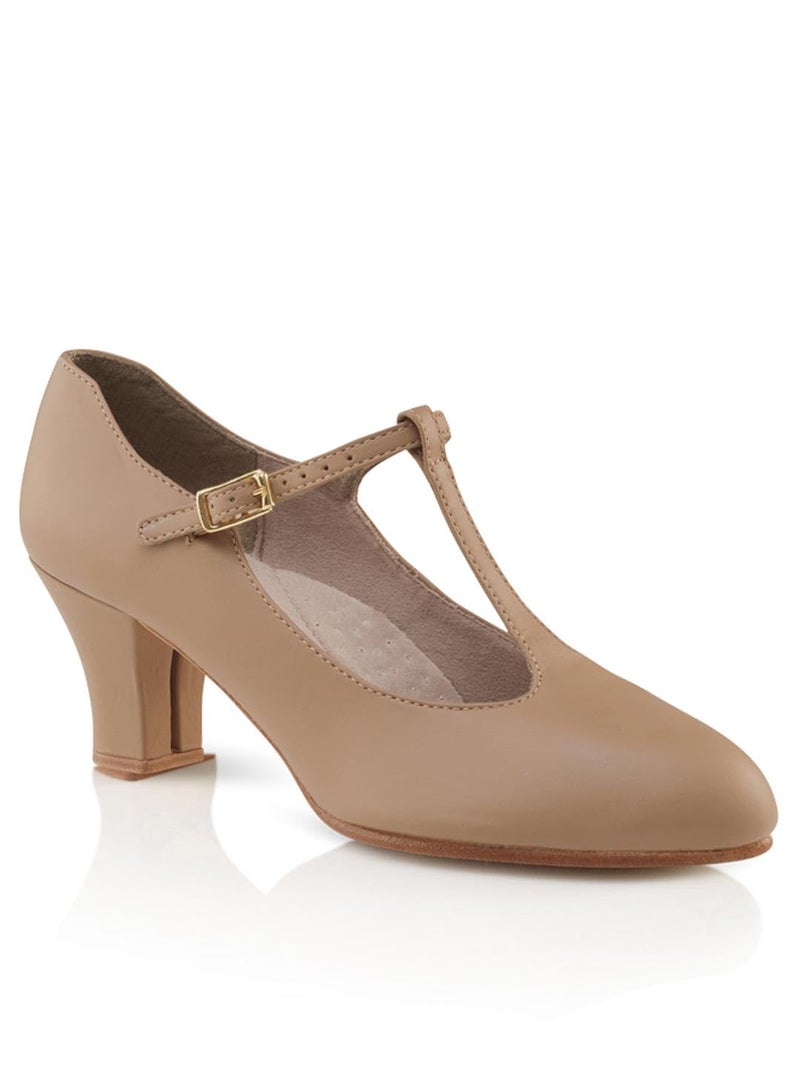 Capezio Jr. Footlight T-Strap Caramel Dance Shoe - 9.5 M US - Image 2