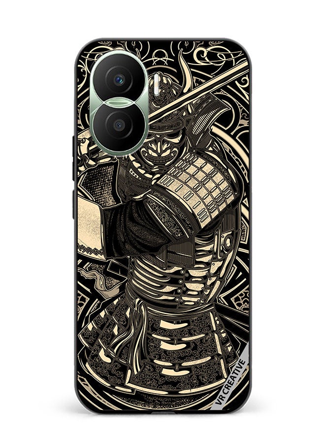 Protective Case Cover For Honor Play7T Pro Cool Samurai Design Multicolour