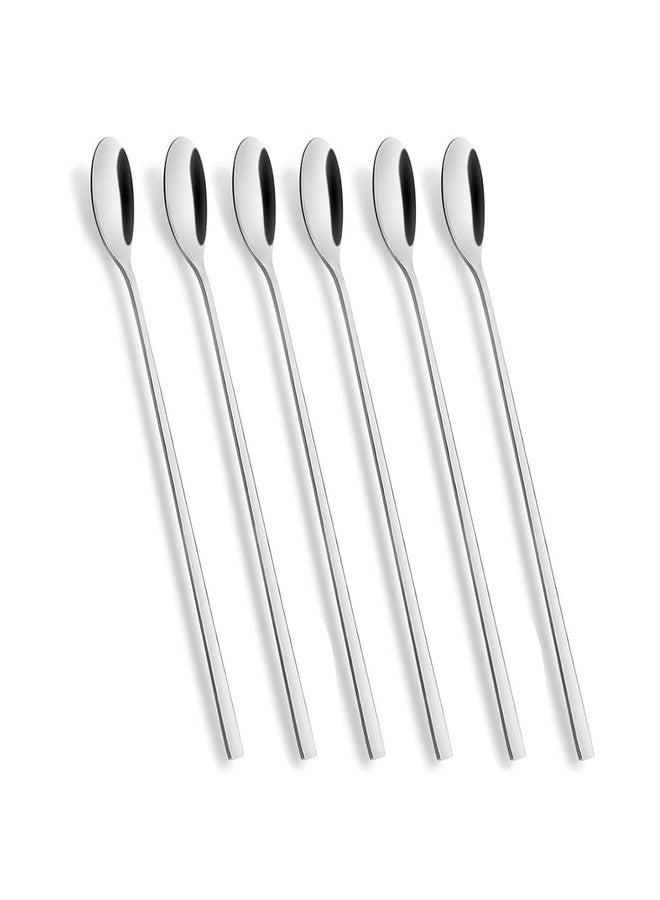 Relatable Long Handle Spoon, Coffee Stirrers, Ice Tea Spoon, Stainless Steel Iced Teaspoon for Mothers Milks Tea Mixing Cocktail Stirring Coffee Milkshake Cold Drink (20 cm, 12) - Image 1