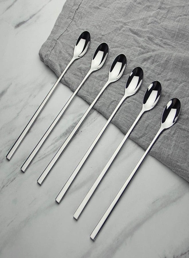 Relatable Long Handle Spoon, Coffee Stirrers, Ice Tea Spoon, Stainless Steel Iced Teaspoon for Mothers Milks Tea Mixing Cocktail Stirring Coffee Milkshake Cold Drink (20 cm, 12) - Image 4