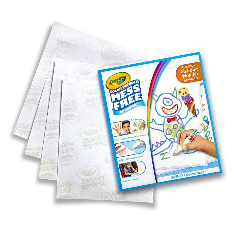 Crayola Color Wonder Mess Free Coloring, Blank Coloring 30 Pages, Gifts for Toddlers, Ages 3, 4, 5 - Image 1