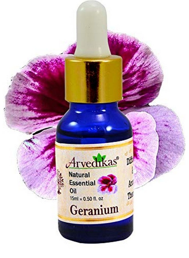 Arvedikas Natural Geranium Essential Oil | Aromatherapy For Relaxation And Skincare -15ml - Image 2