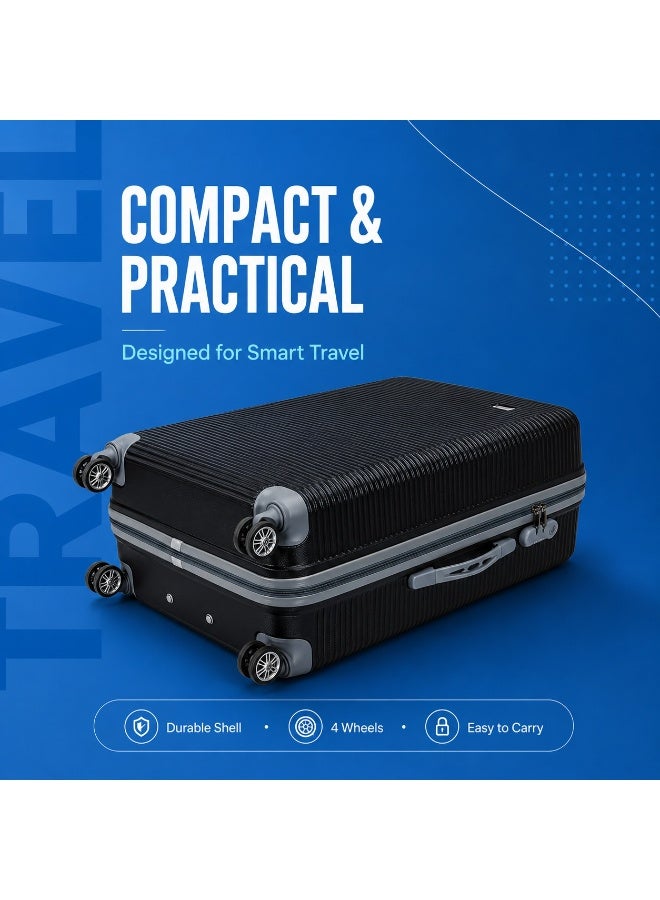 28-Inch Travel Luggage Trolley Suitcase, Original Polypropylene Hard Shell, Lightweight Large Capacity, Smooth Rolling Wheels, 2-Year Warranty - Image 2