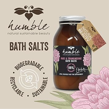 Humble Rose and Frankincense Bath Salts 500 g Spoil Yourself not the Environment Carefully Created with Natural Biodegradable Ingredients Cruelty Free - Image 5