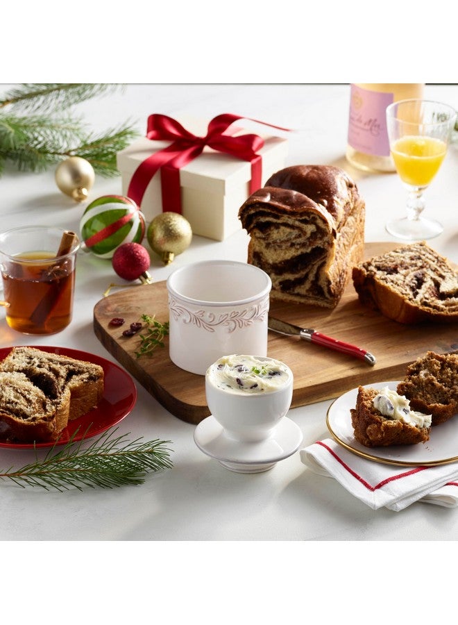 Butter Bell The Original Butter Bell Crock by L. Tremain, Antique Collection - White Linen - Image 3