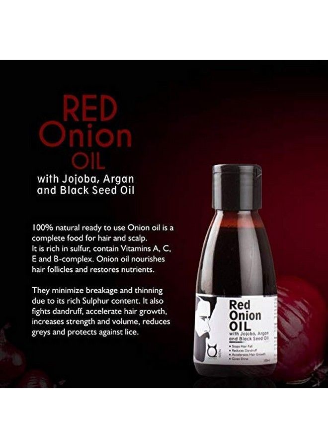 Qraa Men Red Onion Hair Oilwith Jojobaargan & Black Seed Oil 100 Ml - Image 4