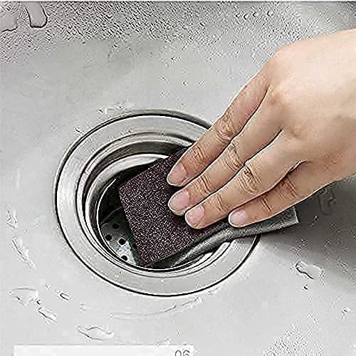 WEZOSHINET Sponge Grinding Block ROLL Magic Cleaning Sponge Scratch Proof Kitchen Roll Emery Cleaning Sponge Dish Cleaning Scrubber for Pantry Dishwashing Bathroom Floor Kitchen 100cm Brown - Image 4