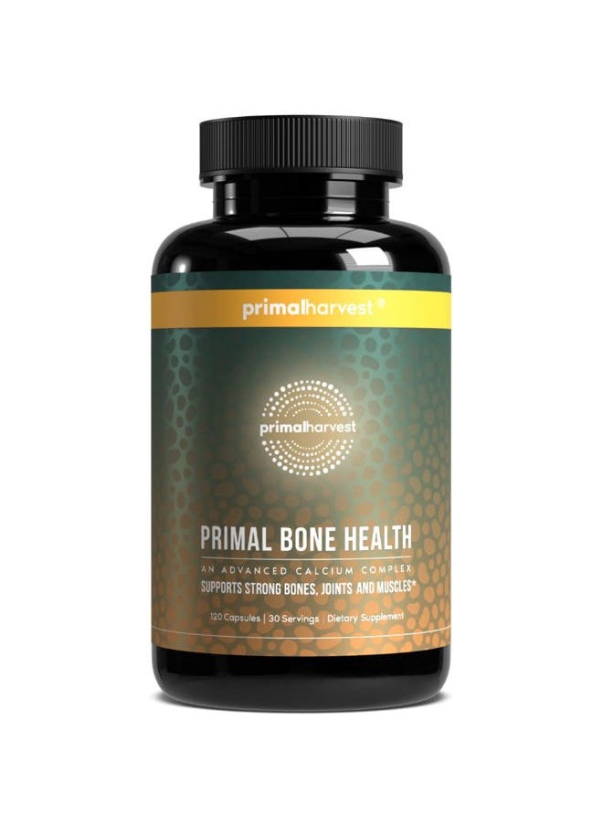 Primal Harvest Calcium Carbonate Bone Health Complex for Men and Women with Calcium, Magnesium, Zinc, Manganese, Potassium, and L-Carnitine  - Image 1