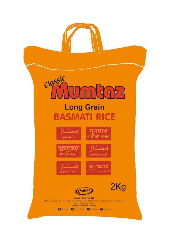 Mumtaz Long Grain Basmati Rice, 2kg - Image 3