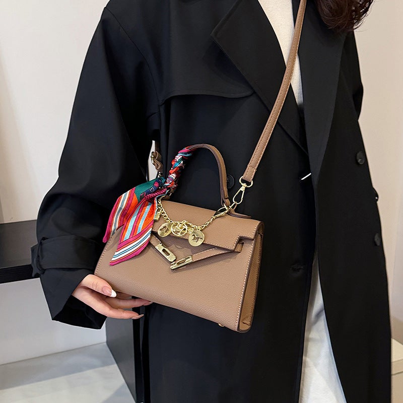 H New Kelly Bag Fashion High-End Sense Portable Women'S Bag Shoulder Crossbody Bag Shoulder Crossbody Bag - Image 4
