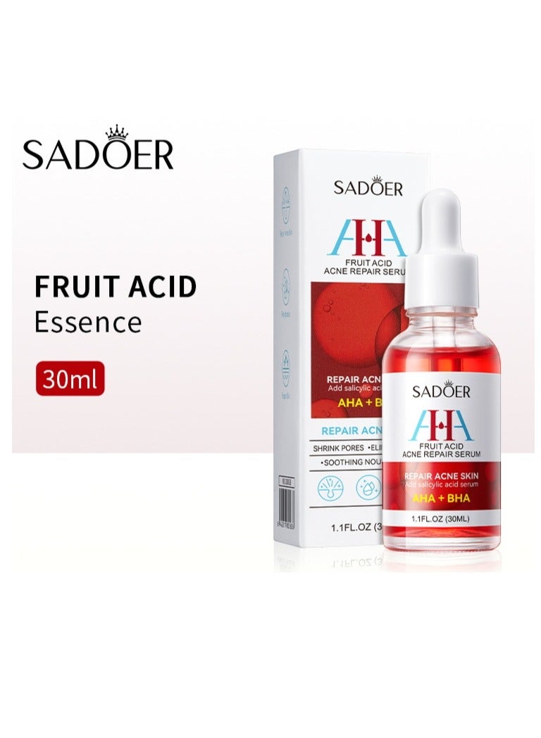 سادور AHA BHA حمض الفواكه لإزالة حب الشباب الطباعة ترطيب حب الشباب إزالة جوهر 30ML - Image 1