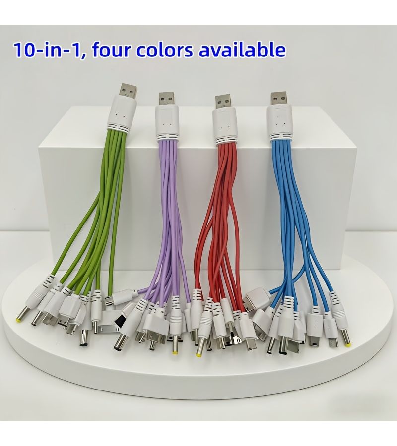 10 In 1 Universal Multi Charger Cable for Phones Red - Image 1