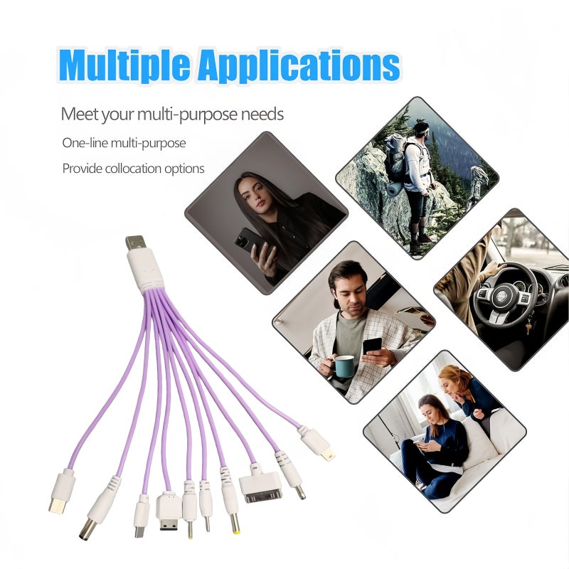 10 In 1 Universal Multi Charger Cable for Phones Red - Image 4