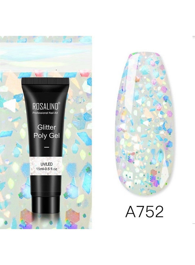 Rosalind جل بناء بولي لامع من روزاليند لتمديد الأظافر جل أكريليك جل UV جل بناء الأظافر جل أظافر مزيفة جل بولي للأظافر (RL-15ml-A752) - Image 2