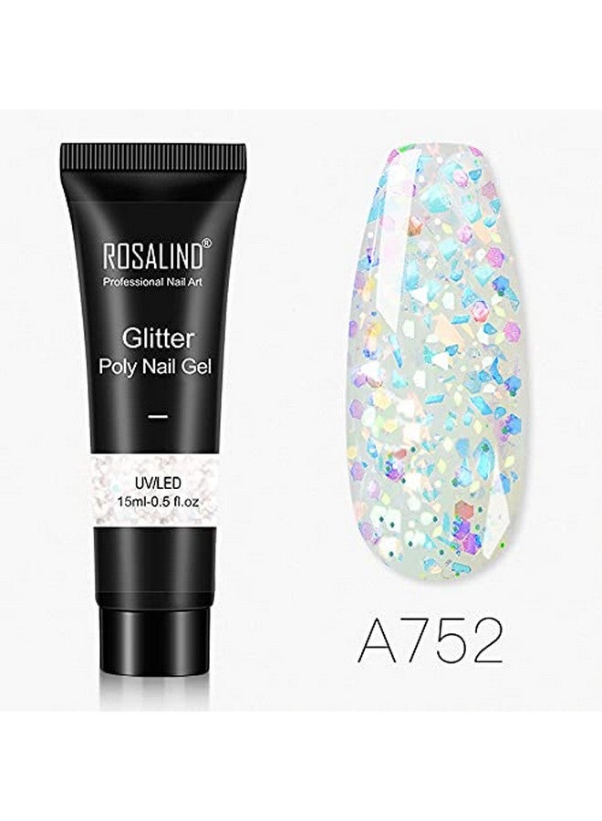 Rosalind جل بناء بولي لامع من روزاليند لتمديد الأظافر جل أكريليك جل UV جل بناء الأظافر جل أظافر مزيفة جل بولي للأظافر (RL-15ml-A752) - Image 3