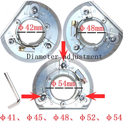 VINGVO Cutting Dust Shroud, Angle Grinder Dust Cover, ID 32mm OD 35mm for 100/125/150mm Angle Grinder and 90/115/125mm Saw Disc for Dry Hanging Marble,Wall - Image 3