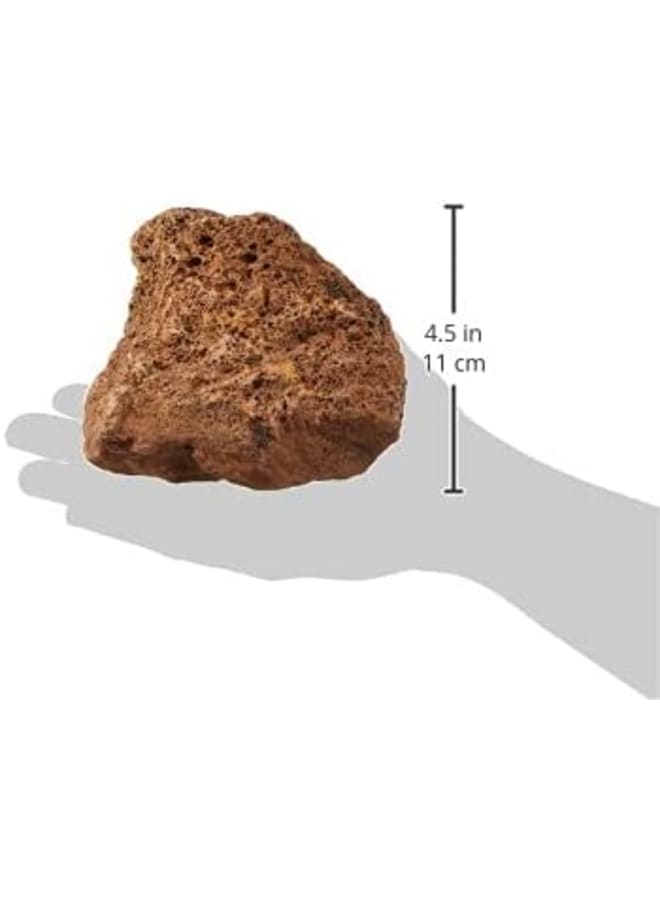 لافا روك ريد S/M 8-15 سم - حجر لافا احمر غامق مع سطح500 جرام - Image 3