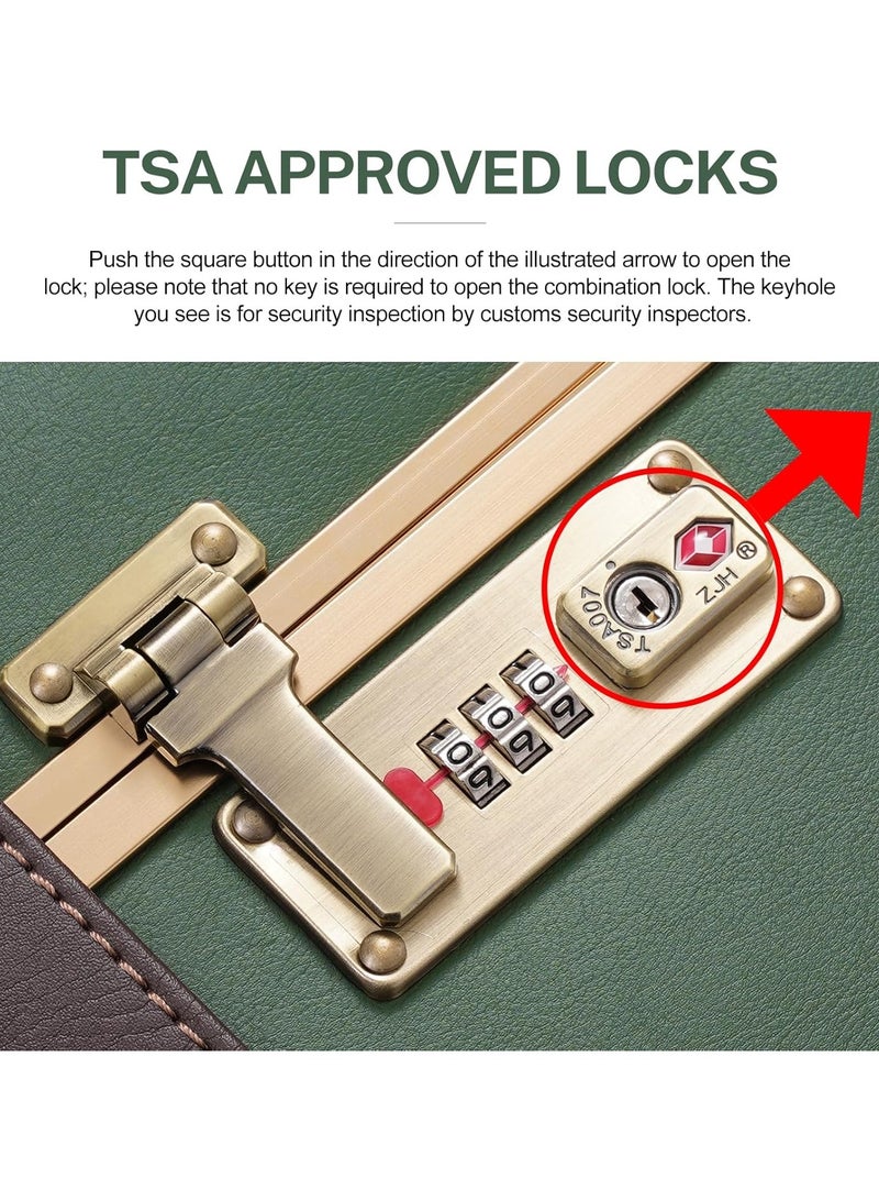 Concept مجموعة حقائب سفر مصممة مقاومة للاهتراء مكونة من قطعتين - حقيبة سفر بعجلات مقاس 26 بوصة مع عجلات دوارة وحقيبة تجميل مقاس 12 بوصة - Image 4